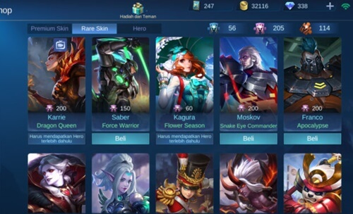 Cara Menukarkan Skin Mobile Legends